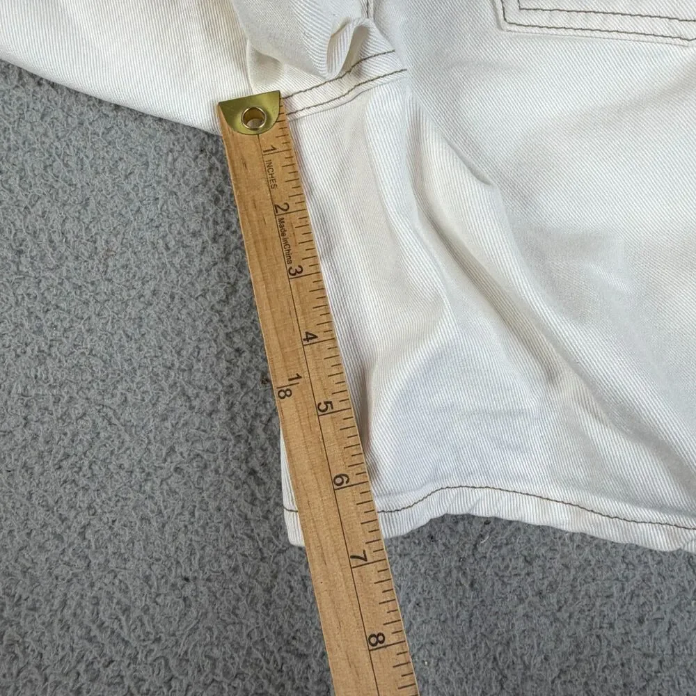 FREE PEOPLE Shorts Womens 6 Small Paperbag High Rise Button Fly Oversize Baggy
